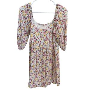 Francesca’s Floral sun dress women’s medium Miami